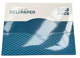 Deli Wrap Wachspapier, zusammengefaltet, für trockene und gewachste Lebensmittel, 25,4 x 20,3 cm, 500 Blatt