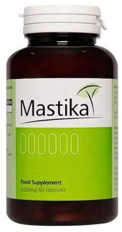 Mastika 500mg Mastic Gum - Pack of 60 Vegetarian Capsules