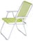 VERDELOOK Sedia Lanzarote Pieghevole da Spiaggia 52x44x75 cm, Lime Giardino Esterni
