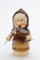 Kunsthandwerkstube Christian Ulbricht Räuchermann Miniwichtel Oma, 13 cm, Braun, Figurine