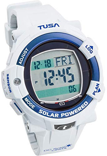 Tusa IQ-1204 Solar Powered/BlueTooth Scuba Computer White/Blue