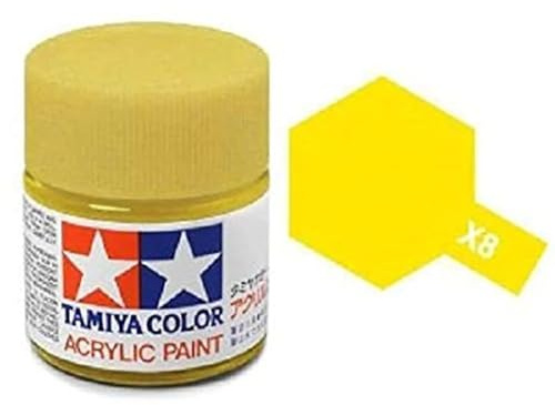 Tamiya 81508 Acrylic Mini X-8 Lemon Yellow