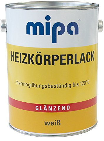 Mipa Laque pour radiateur - 2,5 l - RAL9010 - Blanc brillant