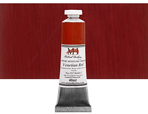 Michael Harding Artist Oil Colours, Venetian Red, 40ml Tube, 12240