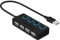 SABRENT USB Hub, USB Adapter 2.0, USB verlängerung mit EIN/AUS schaltern Geeignet, USB Verteiler mehrfach für PS4 PS5, Playstation 5, Laptop, PC, drucker, MacBook, USB Stick (HB-UMLS)