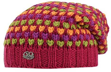 Döll Mädchen Bohomütze Strick Mütze, Rosa (Bright Rose 2059), Medium (Herstellergröße: 51)