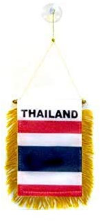 AZ FLAG - Wimpel Thailand - 15x10 cm - Thailändische Mini Flagge 10 x 15 Cm - Auto Pennant Spezielle Auto