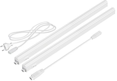 parlat LED Unterbau-Leuchten Rigel, je 57,3cm, 40cm Kabel, je 790lm, warm-weiß, 2er Set