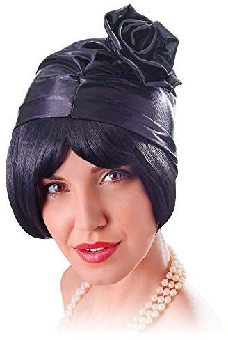 Bristol Novelty BH618 Glockenhut, 1920er-Jahre, schwarz, Women, Einfarbig, Einheitsgröße