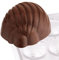 Contacto Pralinenform Schneckenhaus für 24 Pralinen 28 x 35 x 21 mm, große Formplatte 27,5 x 13,5 x 2,5 cm aus Kunststoff, transparent