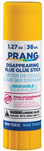 Prang Washable Glue Stick, Blue.1.27 Oz, 1 Count