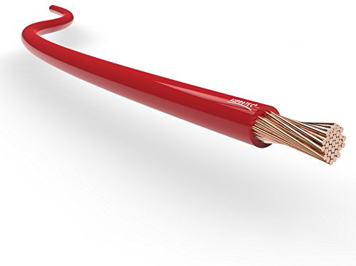 Automotive Wire 2.5 mm² Thin Wall Cable length 5m or 10m choice: (10m metre 2.5 mm² (AWG 14) copper wire, red)