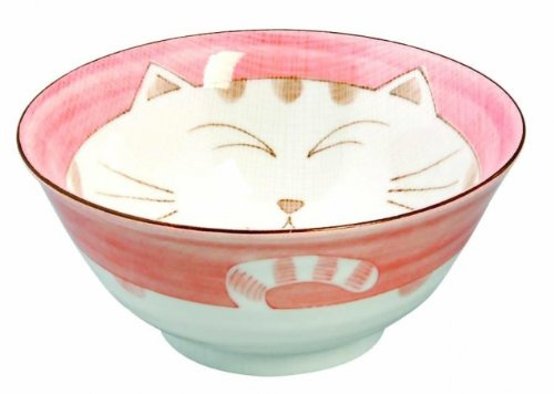 Tokio Design Studio Katze Tayo Schüssel 15 x 7 cm pink