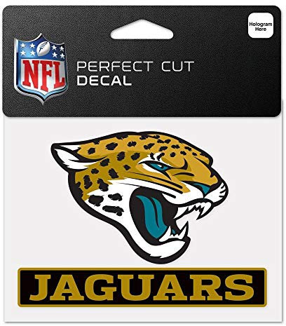 WinCraft NFL Jacksonville Jaguars WCR48475014 Perfect Cut Color Aufkleber, 11,4 x 14,6 cm