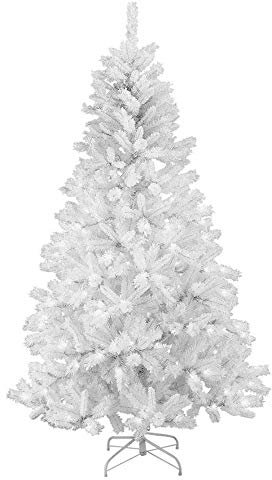 Künstlicher Weihnachtsbaum mit 230 Zweigspitzen, 122 cm, Weiß