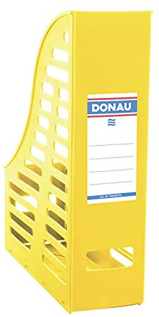 Danube 7464001pl de 11 Range-revues ajourée, format A4, PP, pliant jaune