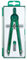 ALCO-Albert 1355-18 Geometriezirkel mit Zahnradführung, Länge 165 mm, grün