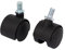 sourcing map 2 Stück 1 Zoll Zwilling Rad M8 Gewinde Stange Stecker Trolley Bremse Kastor de