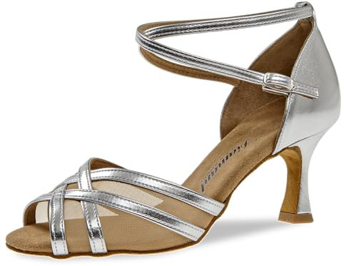 Diamant Latein 035-087-013 Damen Tanzschuhe - Standard & Latein, Silber (Silber), 35 1/3 EU (3 UK)