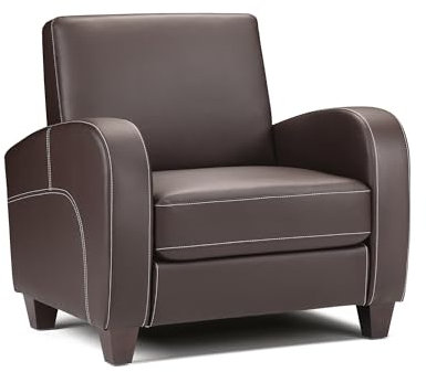 Julian Bowen Vivo Sessel, braunes Kunstleder