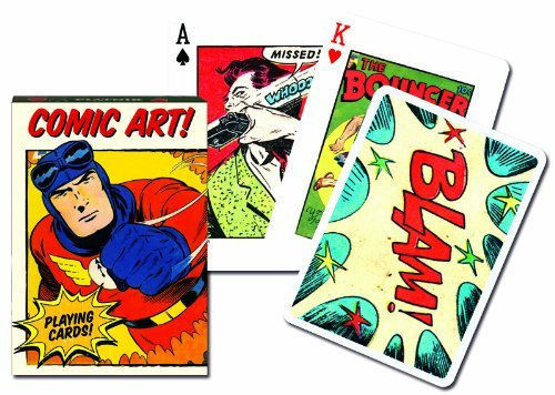 Piatnik Vintage American Comic Book Art Single Deck Austrian Playing Cards