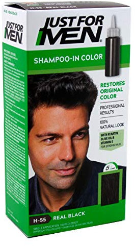 Just For Men Shampoo In #H-55 Haircolor Real Black (2 Pack) by Just for Men