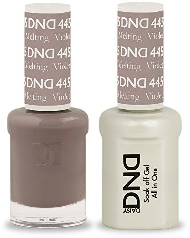 DND GEL POLISH / NAIL LACQUER DUO - 445 - MELTING VIOLET 15ML