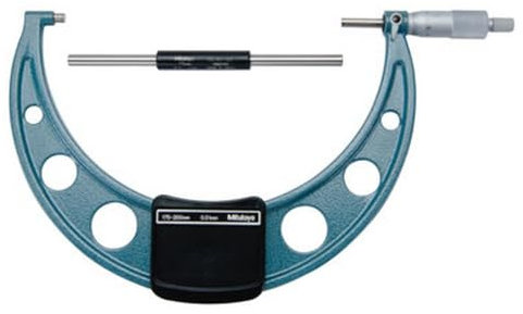 Mitutoyo 103-144-10, Micrometri per esterni, 175-200 mm, 0,01 mm, Metrico