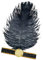 NET TOYS Schwarzer Federschmuck 20er Jahre Charleston Kopfschmuck Pailletten Stirnband Feder Schmuck