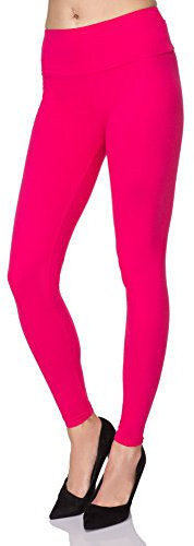 FUTURO FASHION - Legging Long pour Femme - Taille Haute - Coton Doux - Grandes Tailles