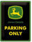 Nostalgic-Art Retro Blechschild, 15 x 20 cm, John Deere – Parking Only – Geschenk-Idee für Traktor-Fans, Original Lizenzprodukt (OLP), aus Metall, Vintage Design, Blechschilder Sprüche