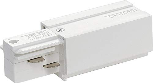 EUTRAC Einspeiser für 3-Phasen HV-Schiene Erde links Einspeiser 1, weiß