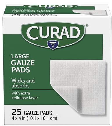 Curad Pro-Gauze Sterile Pads, 4 x, 4, 25ct