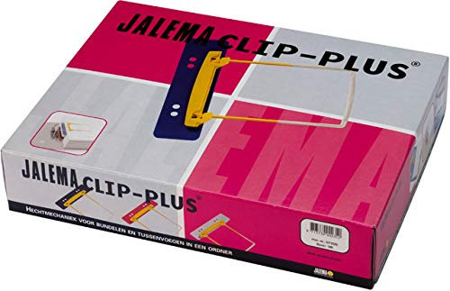 Djois, 5712525 - JalemaClip Plus, Schwarz, 100 Stück, Bindemechanismus, Ablagestreifen, Ideal zur Unterteilung, Ordner, Ringbücher, Polypropylen, Umweltfreundlich