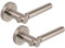Excel DH3610 Astro Passage Door Handles on Round Rose, Satin Nickel