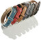 HUNTER CANADIAN Hundehalsband, Leder, hochwertig, weich, 30 (XS), chili/mokka
