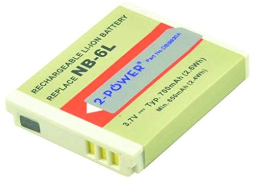 2-Power DBI9946A - Digital Camera Battery 3.7V 700mAh (12 warranty)