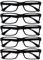 Die Lesebrille Unternehmen Schwarz Wert 5er-Pack Herren Frauen Designer Stil Leser RRRRR92-1 +3,50