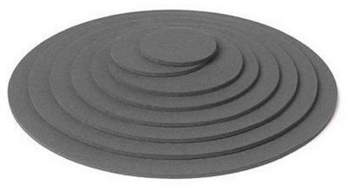 Hey Sign Untersetzer rund, ca 20 cm, Hellgrau, Stärke 5 mm