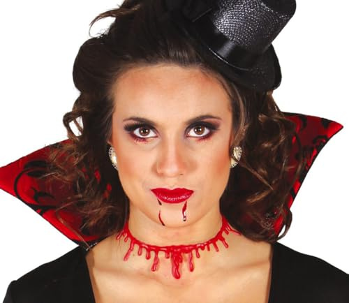 Guirca Cicatrice Blutige Narbe Halsband Blut, rot