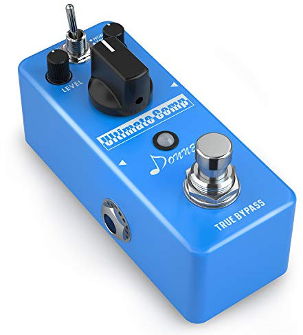 Donner Compressor Pedal, Ultimate Comp 2 Modes Compression Effect Pedal Pure Analog for Electric Guitar and Bass True Bypass
