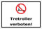 Panneau – Trottinette interdit – 15 x 20 cm, 30 x 20 CM et 45 x 30 cm – bohrlöcher autocollants mousse rigide en aluminium Composite – s00230 a