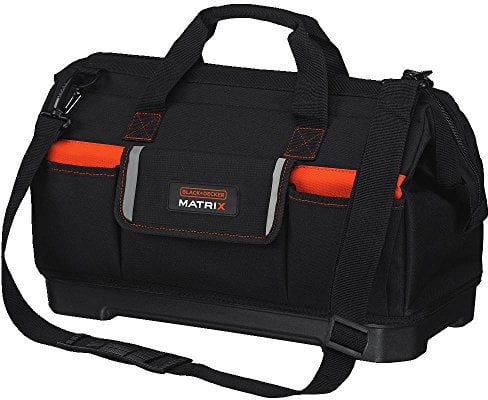 BLACK+DECKER Borsa per attrezzi per sistema Matrix, apertura larga (BDCMTSB)