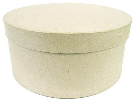 Runde Schachteln mit Hut zum Dekorieren – 33 x 16 cm – 3 Stück