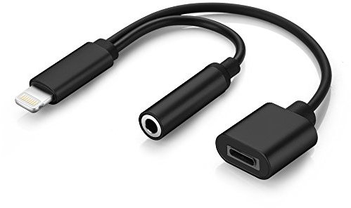 OKCS Adapterkabel zu AUX / - kompatibel mit iPhone XR, XS, XS Max, 8, 8 Plus etc. - Black. Telefonieren sowie die Fernbedienung Werden Nicht unterstützt!