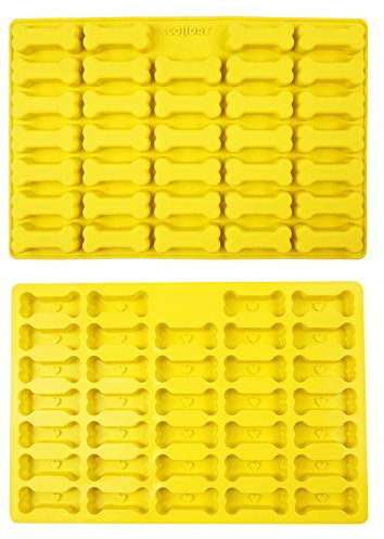 Collory gros os (7cm) moule de cuisson en silicone, moule de cuisson en os pour biscuits et friandises pour chiens, moule praliné, antiadhésif et sans danger pour les aliments (sans BPA)