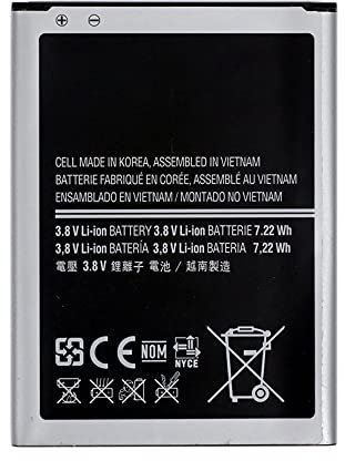 Batterie compatible avec Samsung Galaxy S4 Mini i9190, à haute capacité 1900 mAh