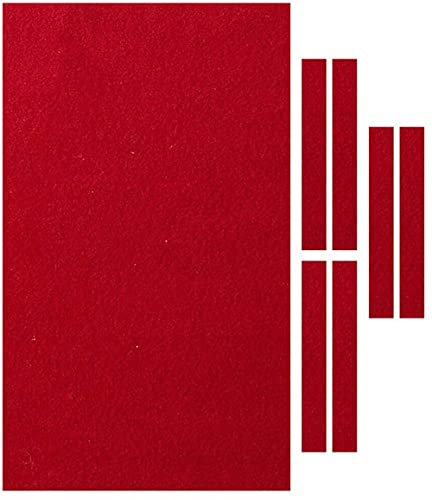 Scott Edward Professioneller Billardtisch, Filz, passend für Standard-Tische, 2.2 m, 2.9 m, Snooker, Innen-Billard-Tischdecke, 3 Farben zur Auswahl (passend für 2.1 m Billardtisch, rot)