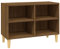 vidaXL TV Schrank mit Massivholz-Beinen Lowboard TV Möbel Tisch Board Sideboard Fernsehtisch Fernsehschrank HiFi-Schrank Braun Eiche-Optik 69,5x30x50cm