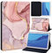 FINDING CASE For Huawei MediaPad T5 10 10.1 Inch Tablet - Printed PU Flip Leather Smart Lightweight Shell Stand Cover Case for MediaPad T5 10 10.1 (peach color)